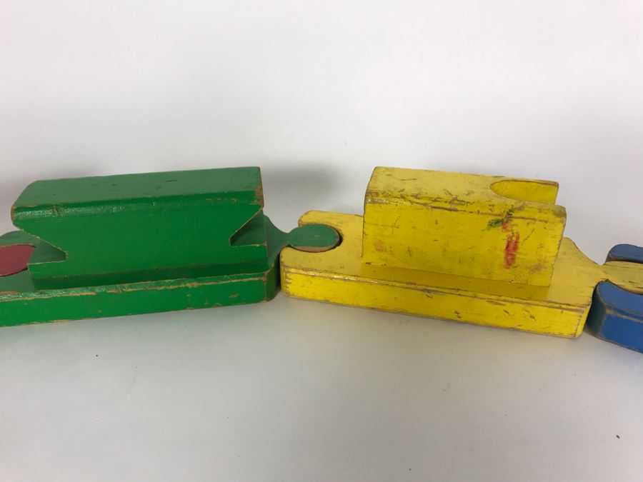 Vintage Playskool Wooden Train Set [Photo 3]