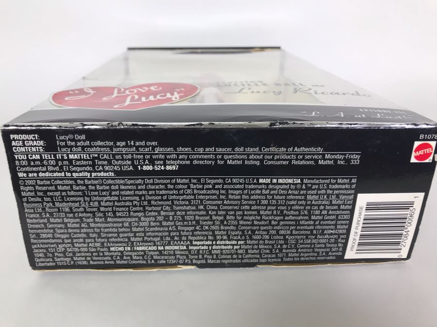 Vintage 2002 Mattel I Love Lucy Doll Episode 114 L.A. At Last! B1078 [Photo 7]