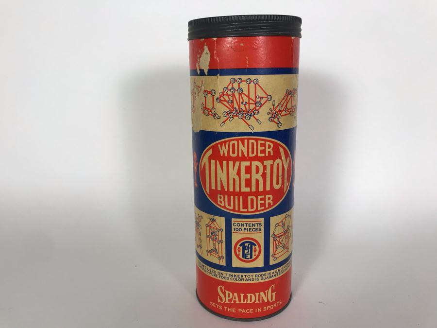Vintage Spalding TinkerToy Wonder Builder