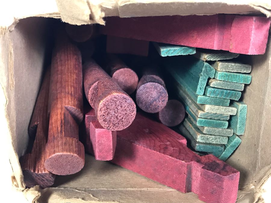 Old Original Lincoln Logs Set America's National Toy $2 Original Price Tag [Photo 11]