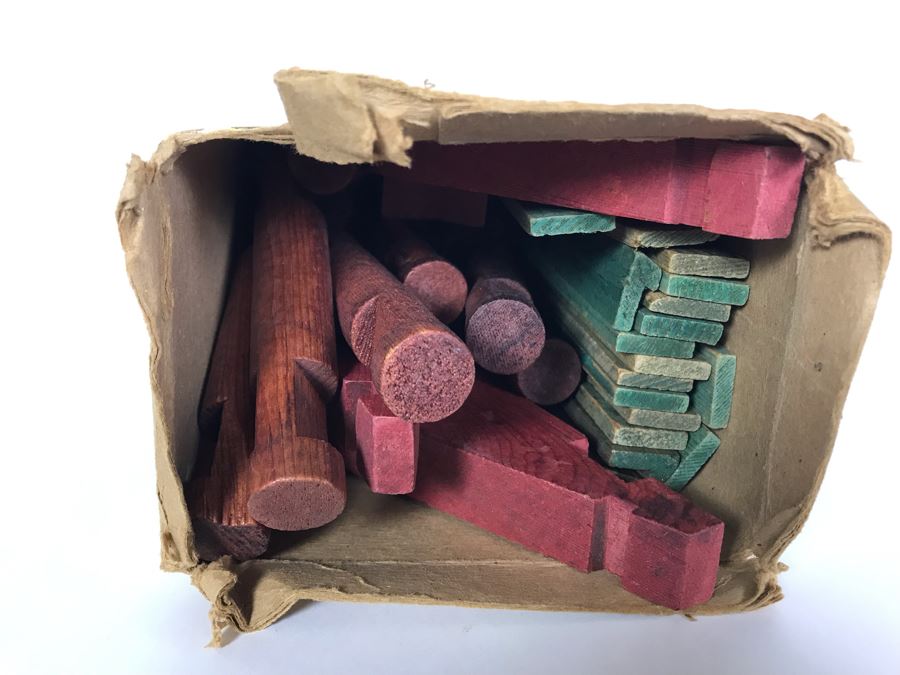 Old Original Lincoln Logs Set America's National Toy $2 Original Price Tag [Photo 9]