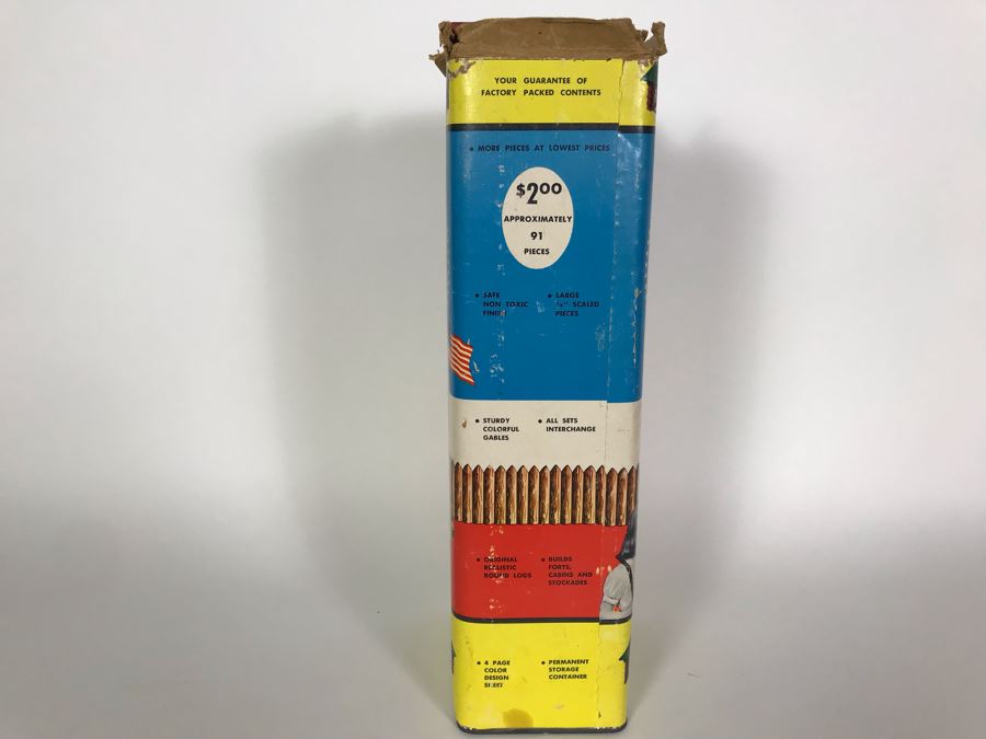 Old Original Lincoln Logs Set America's National Toy $2 Original Price Tag [Photo 5]