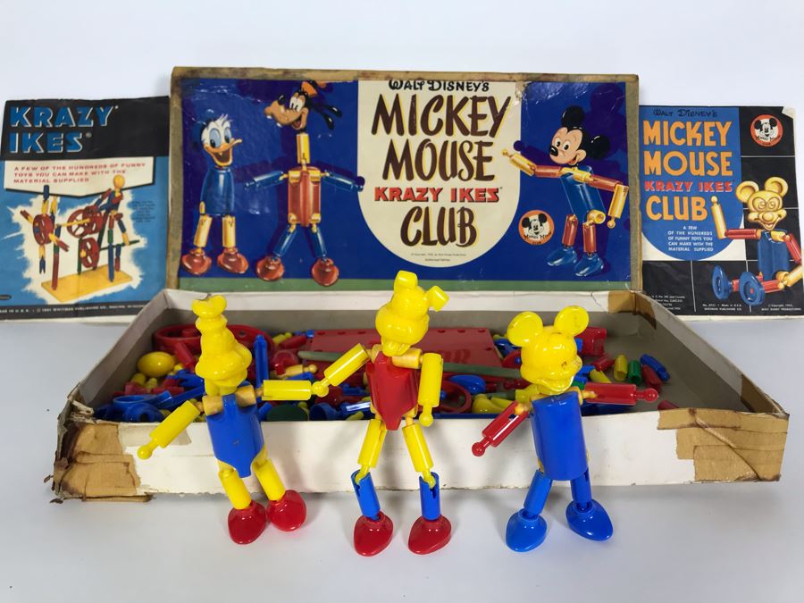 Vintage 1955 Walt Disney's Mickey Mouse Club Krazy Ikes Construction Set [Photo 2]