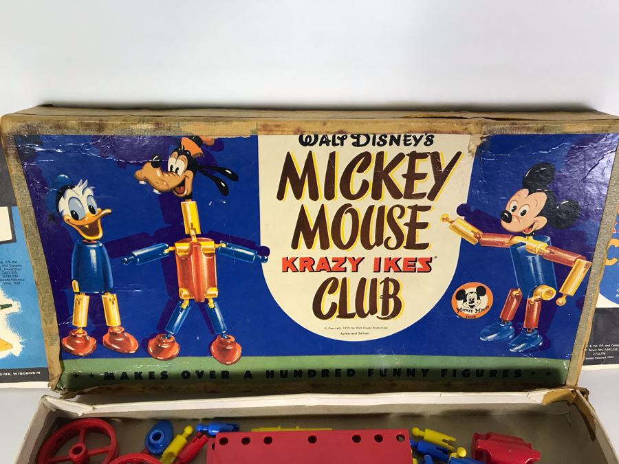 Vintage 1955 Walt Disney's Mickey Mouse Club Krazy Ikes Construction Set [Photo 4]