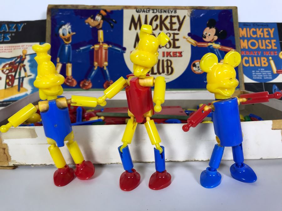 Vintage 1955 Walt Disney's Mickey Mouse Club Krazy Ikes Construction Set [Photo 3]