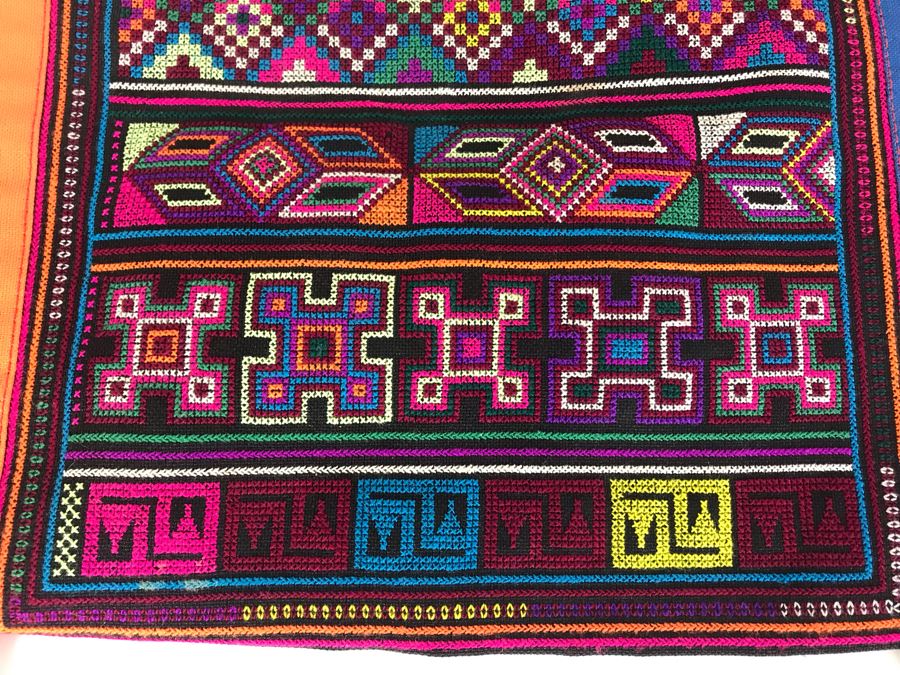 Vintage Central American Embroidered Tote Handbag [Photo 4]
