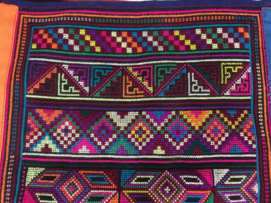 Vintage Central American Embroidered Tote Handbag [Photo 3]