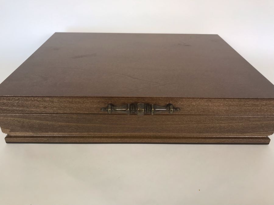 Silverplate Flatware Set By Community With Silverware Chest Apx Service For 8 With Serving Pieces [Photo 10]