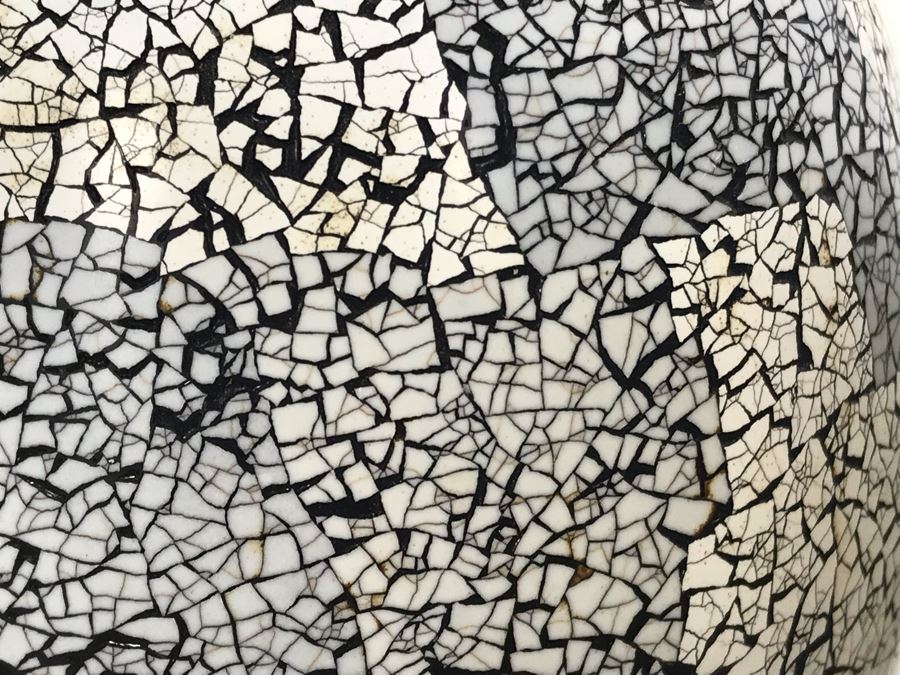 Signed Vail Family Horsehair Native American Pottery Pot 3.5H And Inlaid Eggshell Vase 5H [Photo 10]