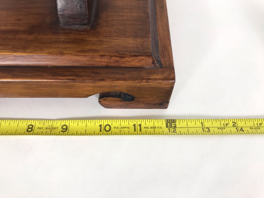 Stanley London Brass Sextant Nautical Navigation Instrument With Wooden Display Stand 12W X 6D X 9.5H [Photo 12]