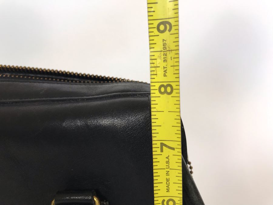 Black Leather Coach Handbag 12W X 8H [Photo 11]