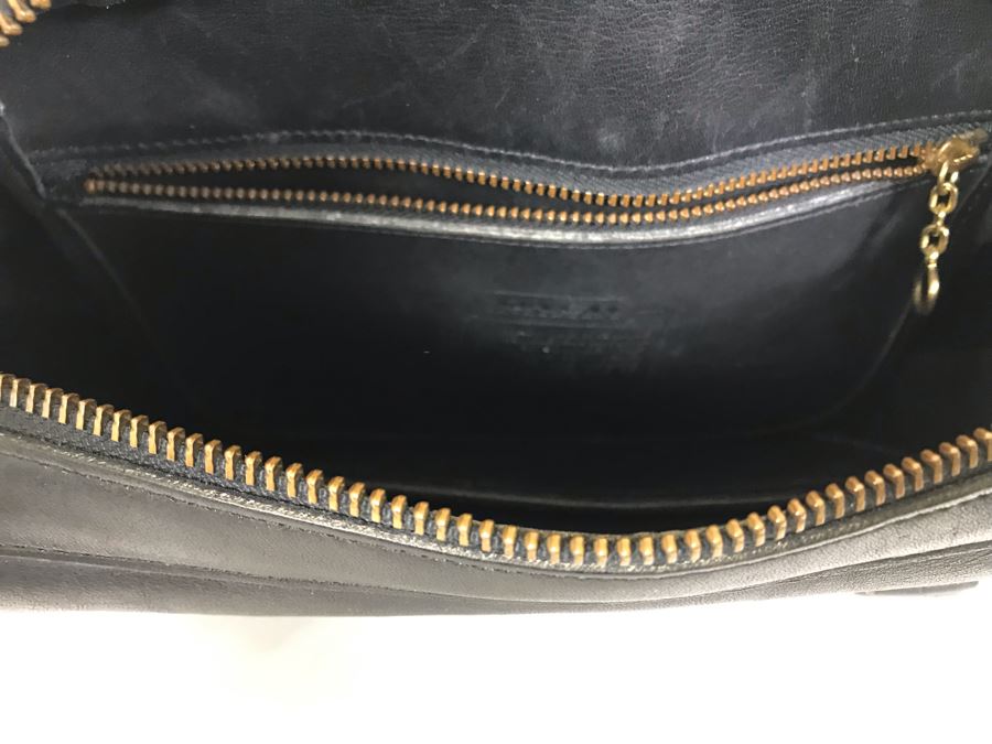 Black Leather Coach Handbag 12W X 8H [Photo 9]