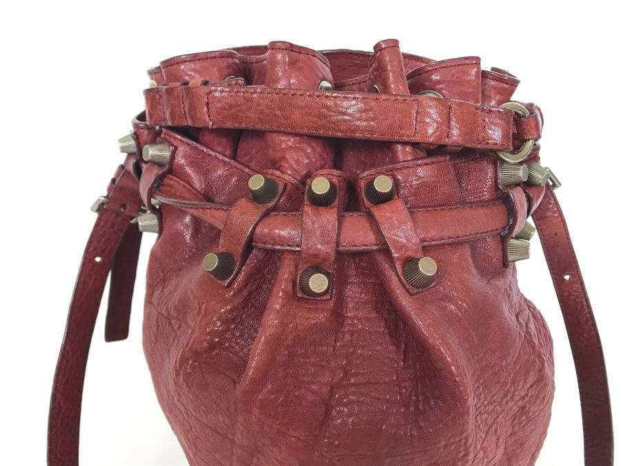 Alexander Wang Leather Diego Bucket Handbag 12W X 13H Retails For $875  [Photo 4]