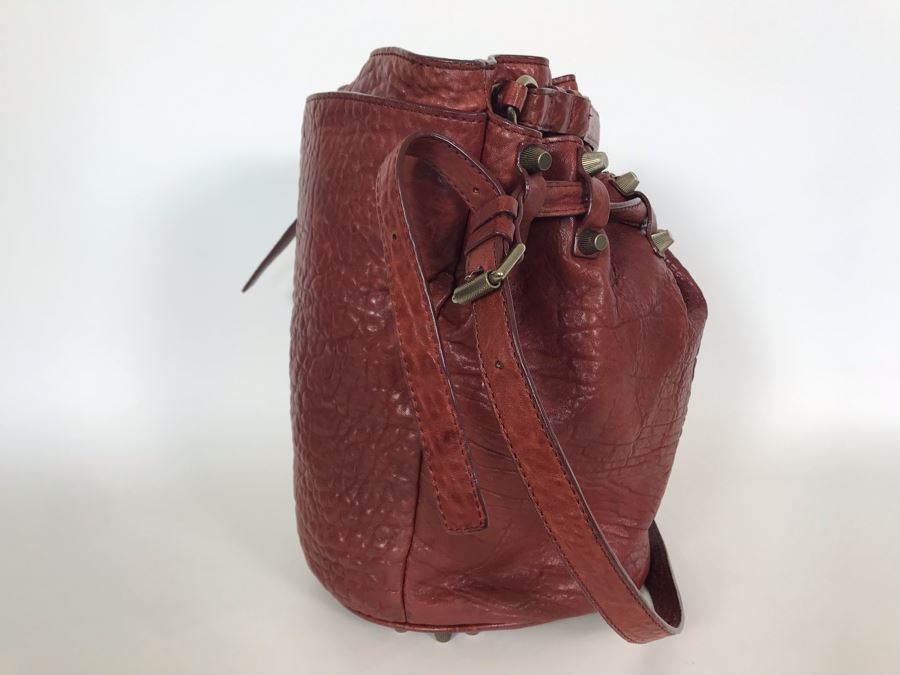 Alexander Wang Leather Diego Bucket Handbag 12W X 13H Retails For $875  [Photo 5]