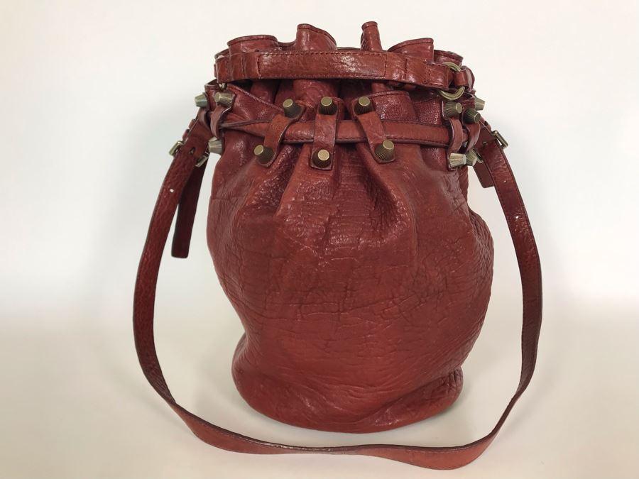 Alexander Wang Leather Diego Bucket Handbag 12W X 13H Retails For $875  [Photo 3]