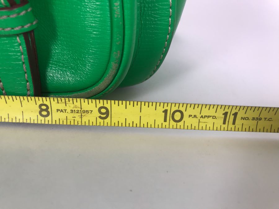 Green Leather Dooney & Bourke Handbag 10W X 7H [Photo 7]