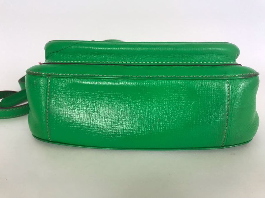 Green Leather Dooney & Bourke Handbag 10W X 7H [Photo 5]