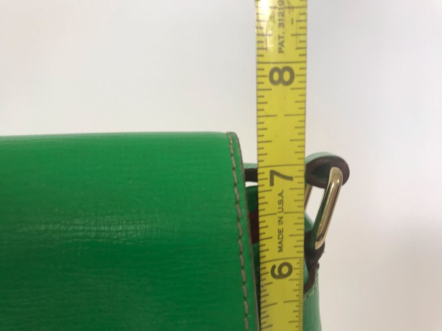 Green Leather Dooney & Bourke Handbag 10W X 7H [Photo 8]