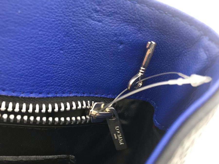 Locman Italy Luxury Black Elk Hide Leather Executive Briefcase Laptop Bag Handbag Like New BUT Handle Needs Screw 21W X 13H - Retailed Over $1,000 - See Photos [Photo 15]