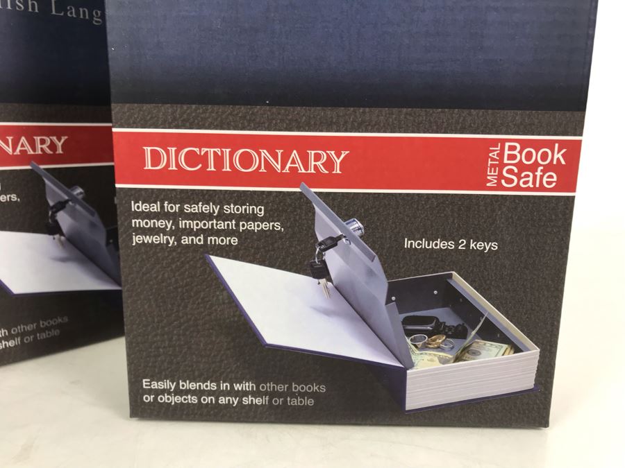New Pair Of Metal Dictionary Book Safes [Photo 3]