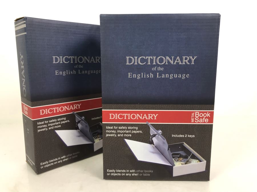 New Pair Of Metal Dictionary Book Safes [Photo 4]