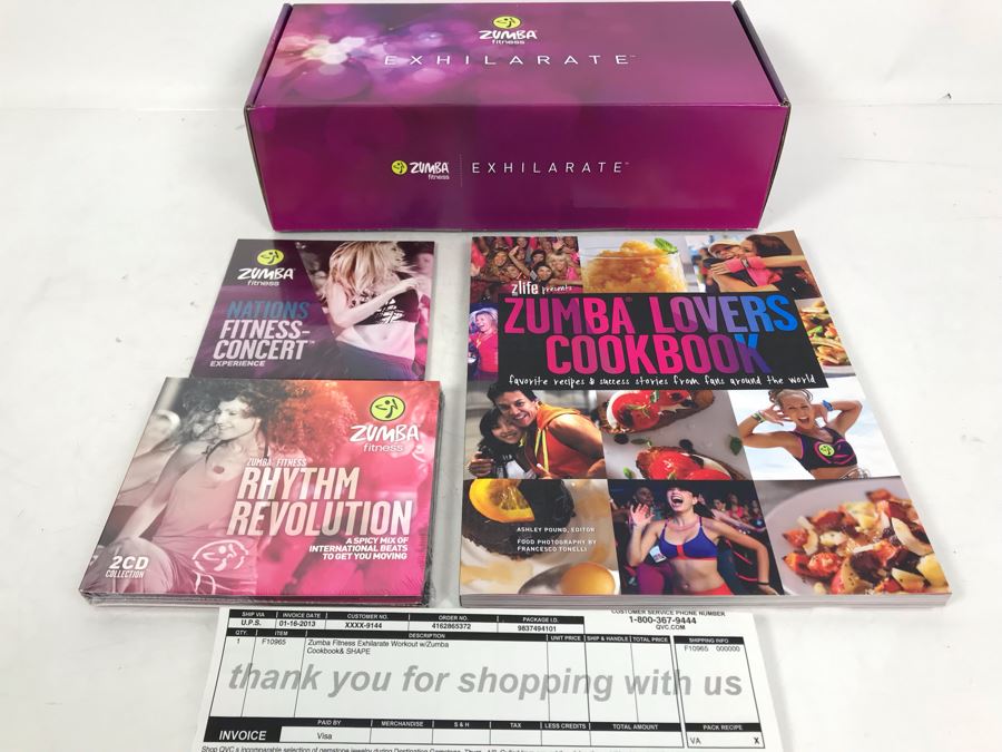 New Zumba Fitness Exhilarate Workout Dvds With Zumba Cookbook & Shape [Photo 2]