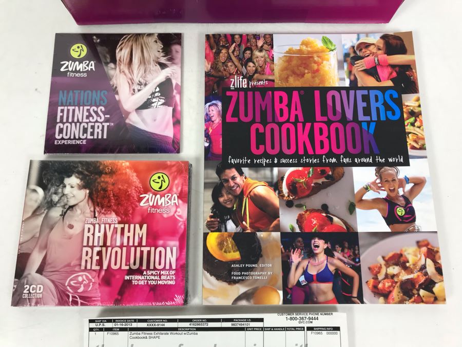 New Zumba Fitness Exhilarate Workout Dvds With Zumba Cookbook & Shape [Photo 4]