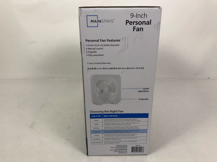New Mainstays 9' Fan [Photo 2]