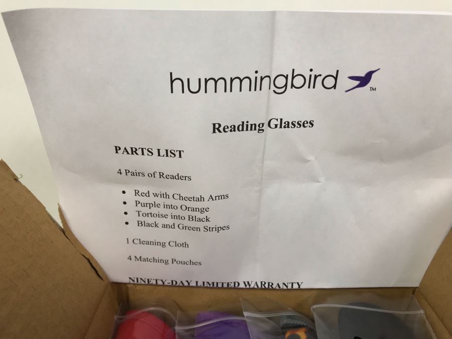 New Set Of 4 Hummingbird Reading Glasses [Photo 3]