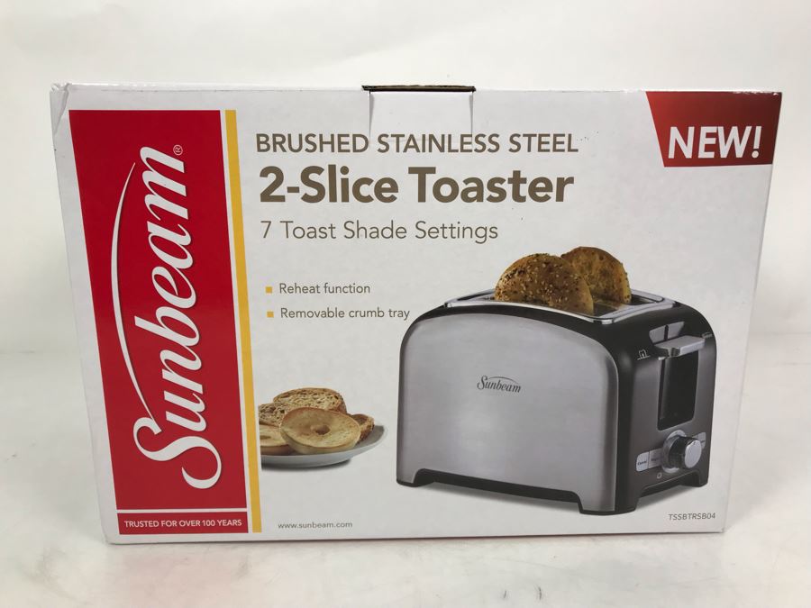 New Sunbeam Brushed Stainless Steel 2-Slice Toaster Oven [Photo 2]