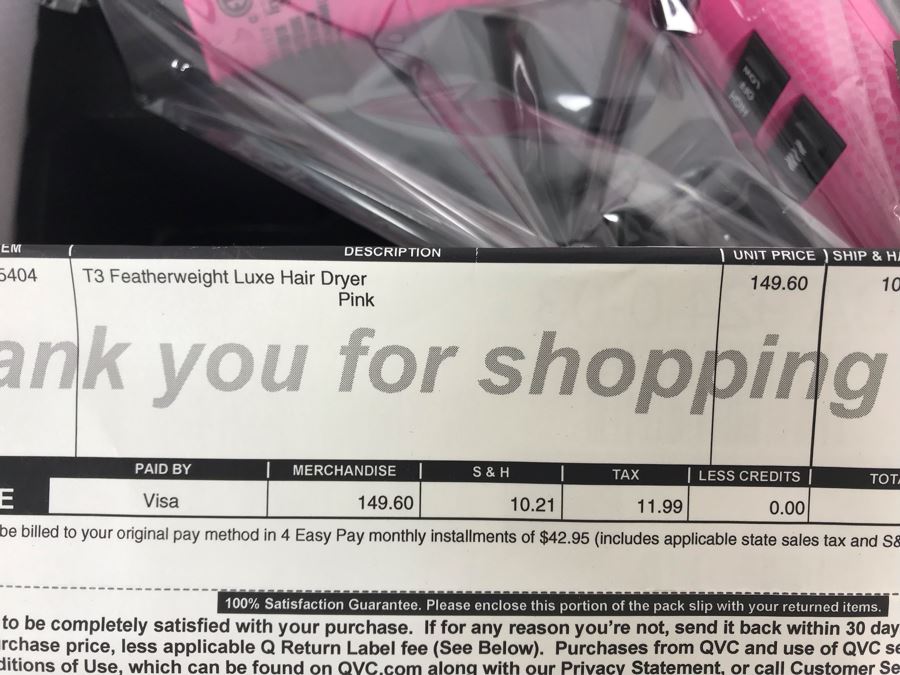 New T3 Featherweight Luxe Hair Dryer In Pink Retails $149 [Photo 6]