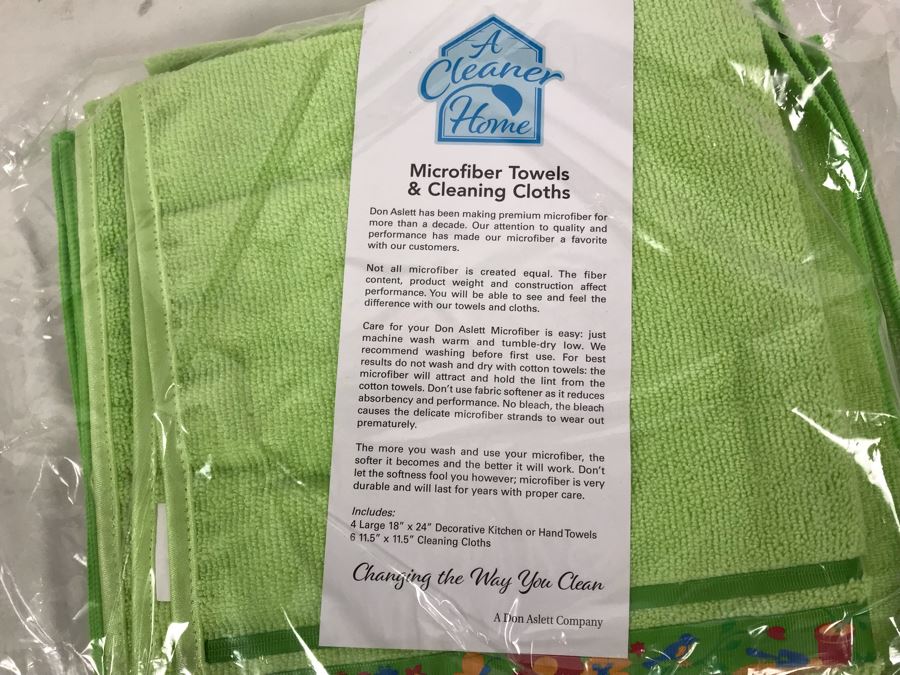 New Set Of 4 Microfiber Towels And 6 Cleaning Cloths [Photo 5]