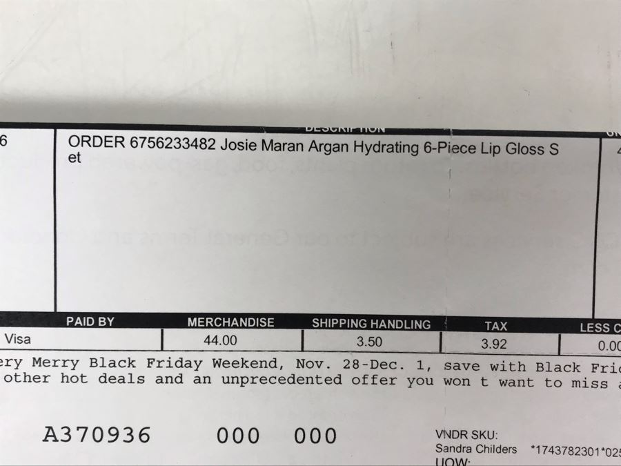 New Josie Maran Argan Hydrating 6-Piece Lip Gloss Set Purchased 11/2019 [Photo 3]