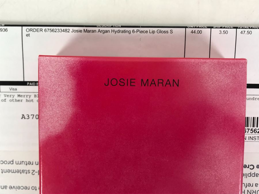 New Josie Maran Argan Hydrating 6-Piece Lip Gloss Set Purchased 11/2019 [Photo 2]