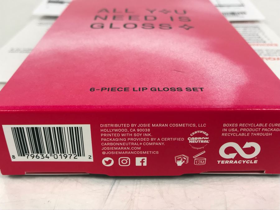 New Josie Maran Argan Hydrating 6-Piece Lip Gloss Set Purchased 11/2019 [Photo 4]