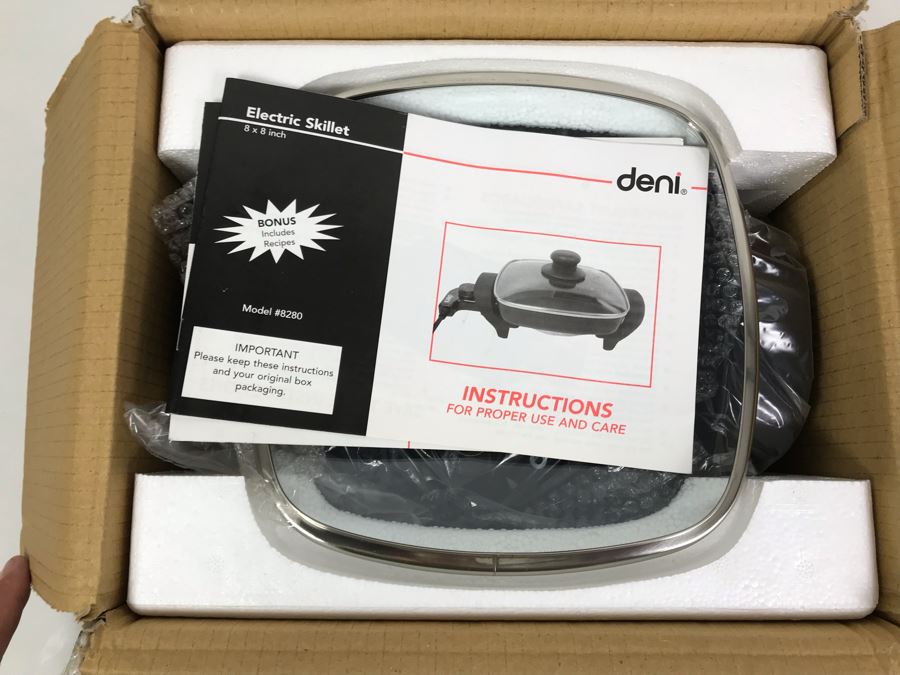 New Deni Electric Skillet 8 X 8in Model 8280 [Photo 1]