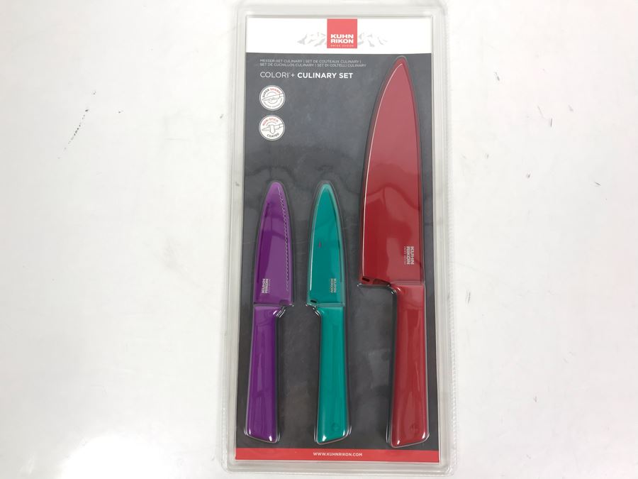 New Kuhn Rikon Colori Culinary Knife Set