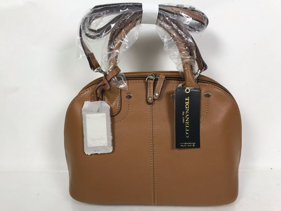 New Tignanello Leather Handbag In Brown [Photo 1]