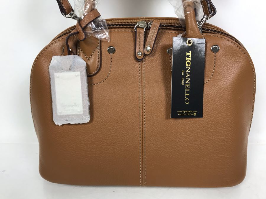 New Tignanello Leather Handbag In Brown [Photo 2]
