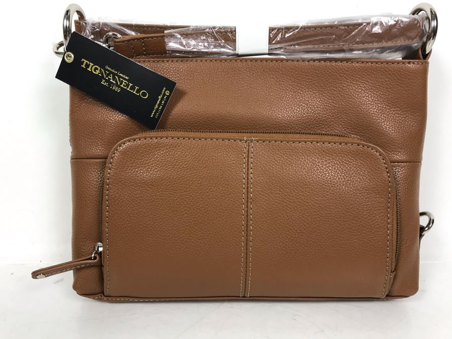 New Tignanello Leather Handbag In Brown [Photo 2]