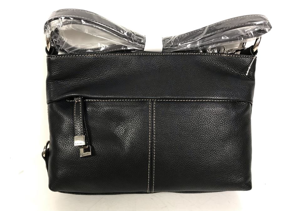 New Tignanello Leather Handbag In Black [Photo 3]