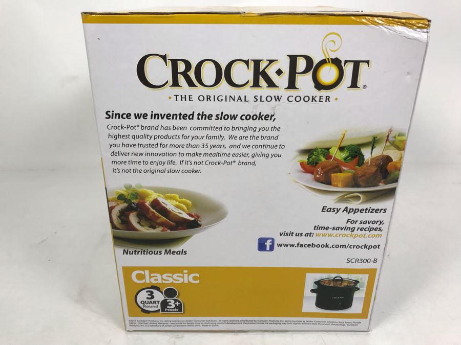 New Classic Crock-Pot Original Slow Cooker SCR300-B [Photo 3]