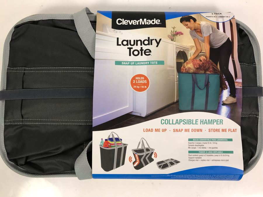 New Snap Up Laundry Tote Hamper