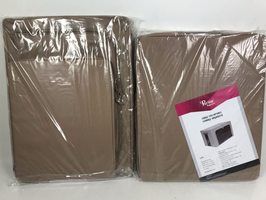 New Two-Pack Of Periea Organisers Large Collapsible Storage Containers
