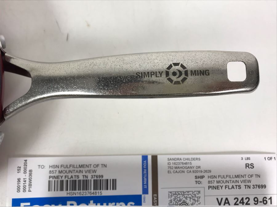 New Simply Ming Blue Diamond Elite 8' Frying Pan [Photo 3]