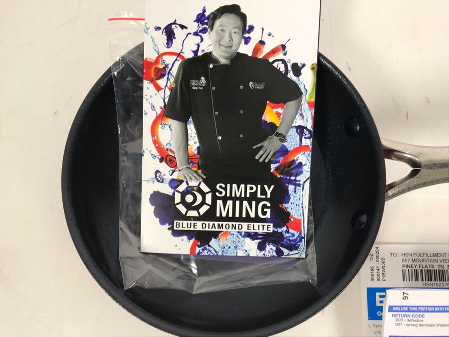 New Simply Ming Blue Diamond Elite 8' Frying Pan [Photo 2]