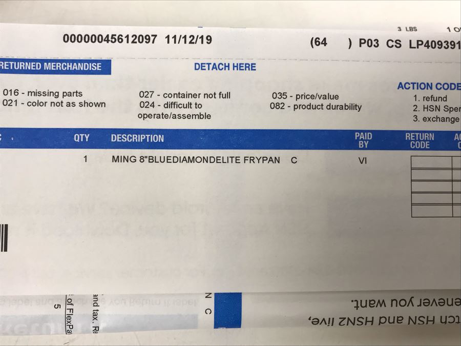 New Simply Ming Blue Diamond Elite 8' Frying Pan [Photo 4]