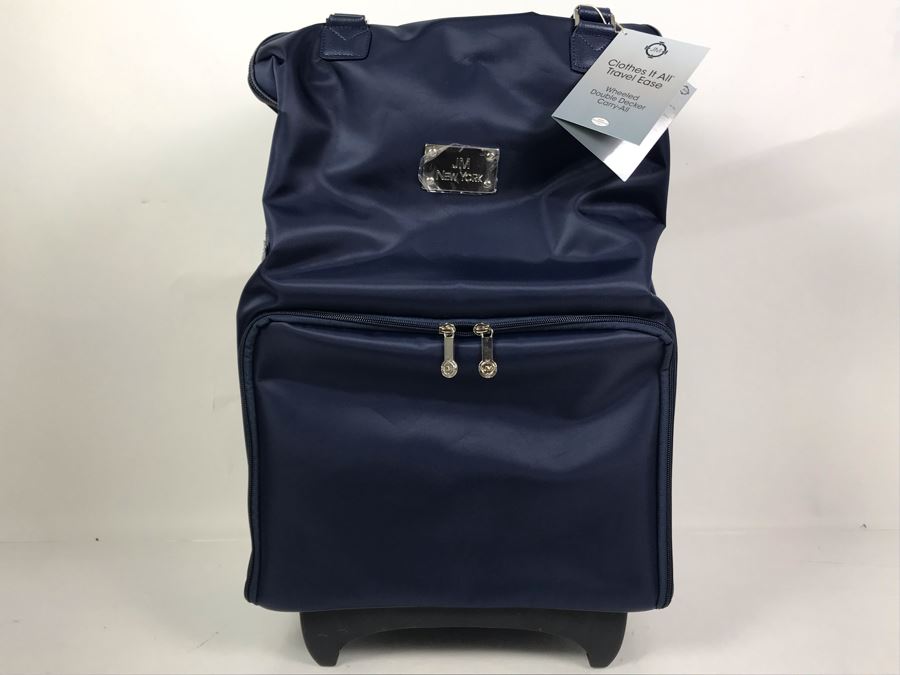Joy Mangano Genuine Leather Designer Travel Bag Black