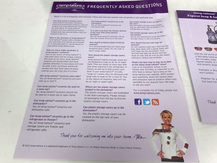 New Temptations By Tara Tesher  - Pair Of Old World 4-Piece Sink Caddy Sets In Red And Confetti (8 Pieces Total) [Photo 7]