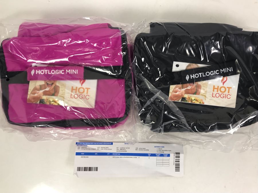 New Pair Of Pink Hotlogic Mini Personal Ovens And New Pair Of Black Hotlogic Mini Personal Ovens [Photo 1]